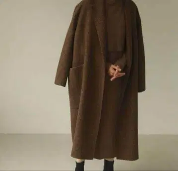 새상품급 todayful 오버 체크 코트 36