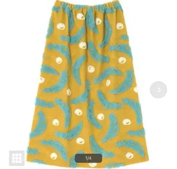 와코루 마타노 아츠코 M 사이즈 스커트 검은 고양이