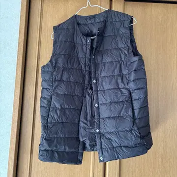 블랙 퀼팅 베스트 L 사이즈