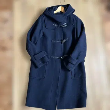[ 새상품급 ] 무인양품 네이비 더플 코트 후드 부착