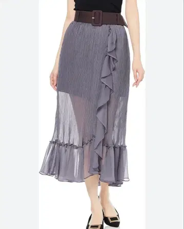 SNIDEL 시어 플리츠 스카숏 팬츠