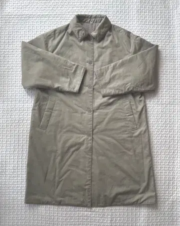 무인양품 나무 열매에서 만든 카포크 혼방 솜 코트