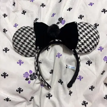 디즈니 미키 팬캡 모자 봉제 인형 미니 머리띠