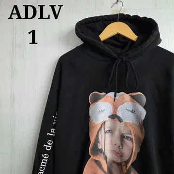 ADLV acme de la vie 후드티 1 블랙 빅 프린트