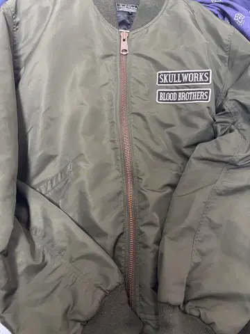 SkullWorks MA-1 자켓 L 사이즈 올리브