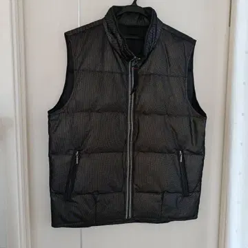 블랙 퀼팅 다운 베스트