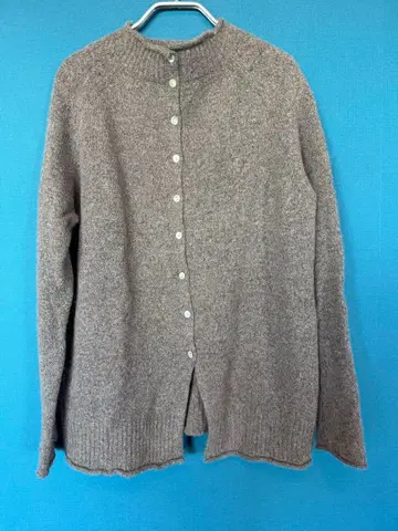 긴팔 가디건 캐시미어 니트 3way