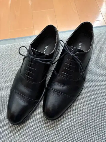 [ 새상품급 ] ISETAN MENS 스트레이트 팁 가죽 23.5 일본제