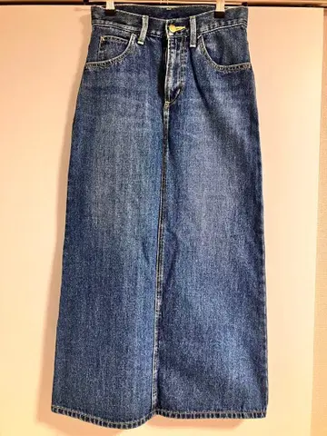 [ 실용품 ] 리 데님 롱 스커트 여성용 XS 사이즈