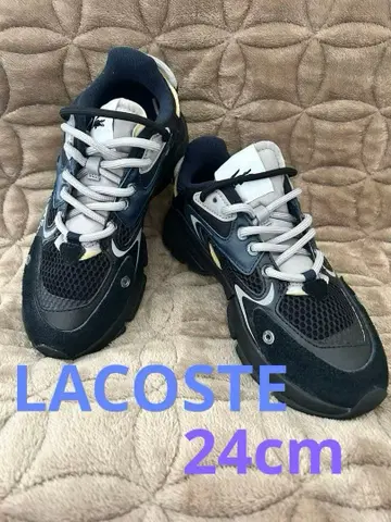 LACOSTE 스니커즈 블랙 24cm