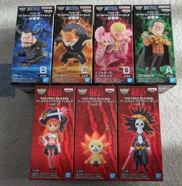 원피스 콜렉터블 RED 세트 호적수 나미 도플라밍고 루치