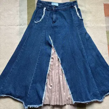 MICOAMERI 플레어 스커트 S 블루