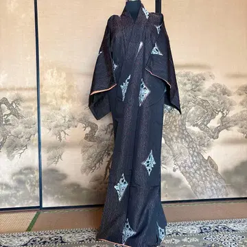 기모노 순수 실크 여성용 마조리카