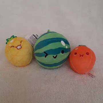 수박 게임 봉제 인형 3종 세트