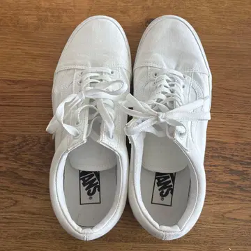 VANS 올드스쿨 화이트 캔버스