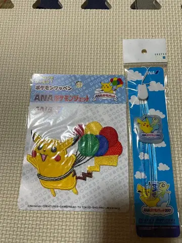 피카츄 와펜 ANA 로고 포함 & 스트랩