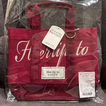 미개봉 새상품 herlipto minitote 토트백 빨간색 레드 가방