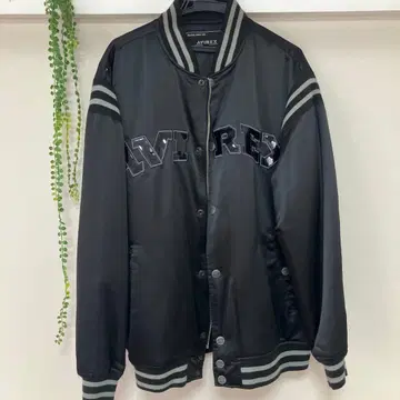 AVIREX 바시티 자켓 블랙