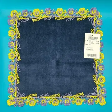 치카자와 레이스 손수건 부인화보 팬지 네이비