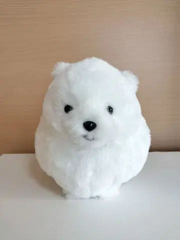 펠리시모 아기 포메라니안의 복슬복슬 파우치 모임 화이트