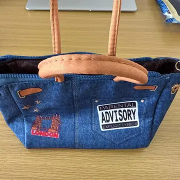 데님 토트백 런던 디자인