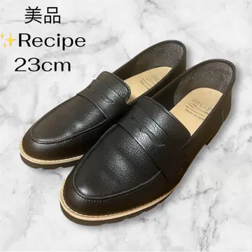 컨디션 최상 Recipe 코인 로퍼 23cm 블랙