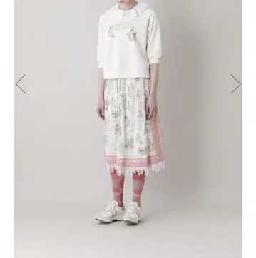 제인 마플 샤페롱 루즈 빨간 망토 스커트 핑크