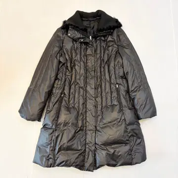 내추럴 핏 Natural Fit 다운 코트 롱 블랙 38