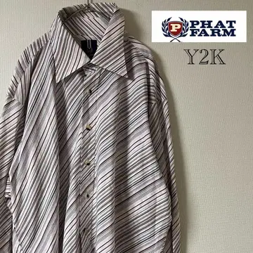 Y2K PHAT FARM 오버 셔츠/2XL/핑크
