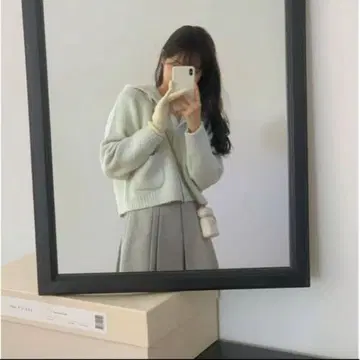 [ LITER ] benny alpaca hood cardigan