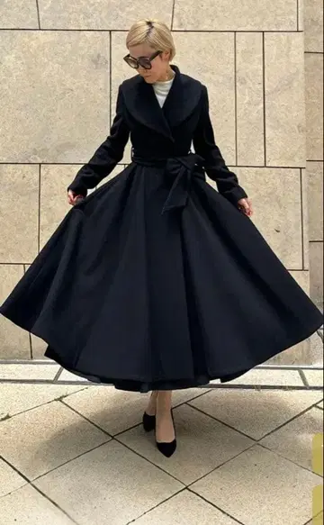 [매장 클리닝 완료] JENNE 울 드레스 스코트 S 블랙