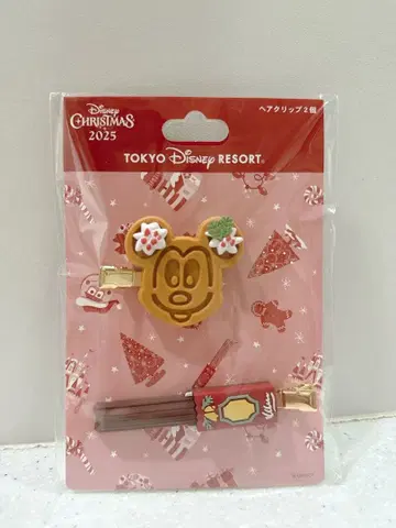 헤어 클립 디즈니 크리스마스 2025 미키 와플 추러스