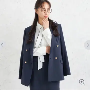 AOKI 네이비 더블 자켓 셋업 골드 버튼 곤부레