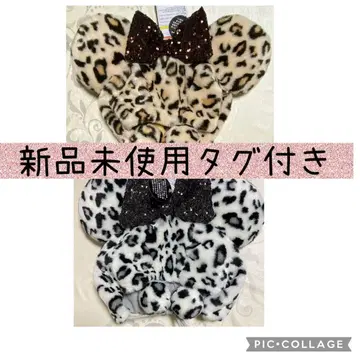 레오파드 무늬 미니 팬캡 디즈니 레오파드 모자