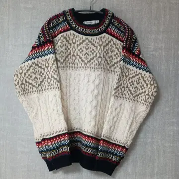 [ 메루카리 축제 한정판 가격 인하 ] MOUSSY 페어아일 패턴 니트