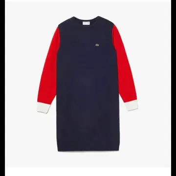 라코스테 원피스 바이컬러