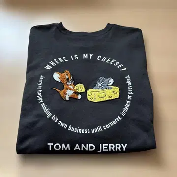 가격 인하 새상품 톰과 제리 맨투맨 트레이닝복 LL 사이즈