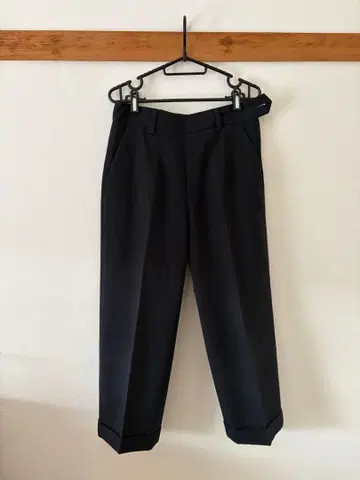 블랙 캐주얼 팬츠