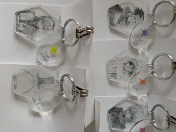 D.Gray-man 클리어 베이스 키링 라비 미란다 바쿠 외