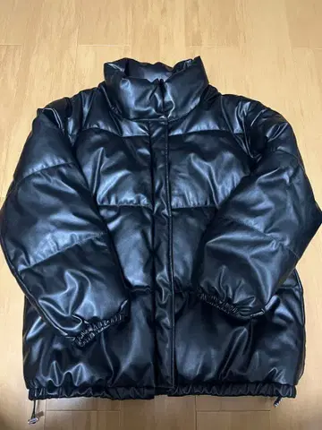 합성 피혁 다운 자켓 사이즈 F