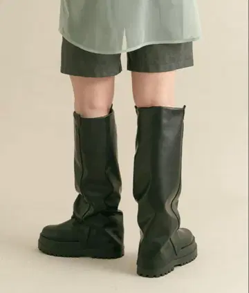 KBF 커버 롱 부츠 블랙