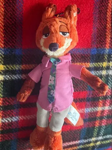 디즈니 캐릭터 주토피아2 공 체인 마스코트 닉 와일드