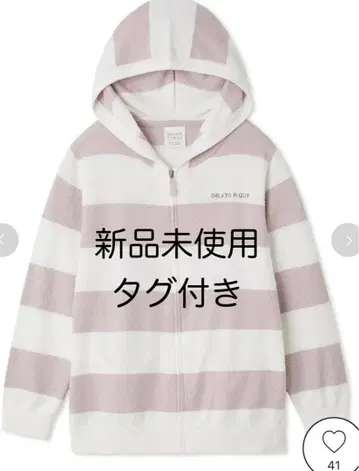 [택 포함 미사용 새상품] 젤라또피케 스무디 2 보더 후드티 젤라또피케