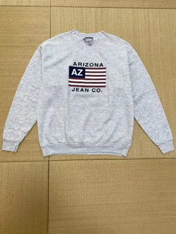 애리조나 청바지 맨투맨 남성용 00s 미국 크루넥 그레이 L