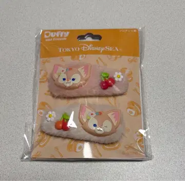 도쿄디즈니씨 더피&프렌즈 리나벨 패치 2개 헤어핀