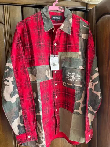 미사용 AVIREX 긴팔 셔츠 XL