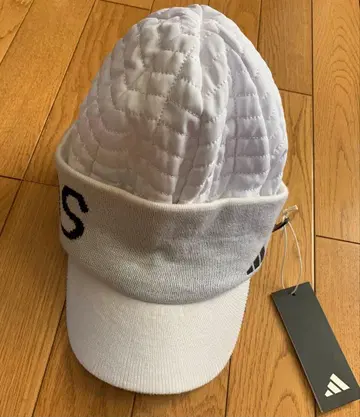 adidas 퀼팅 캡 화이트