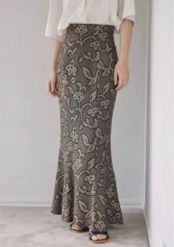 자카드 리프 펜슬 스커트 투데이풀 36