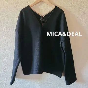 MICA&DEAL 마이카앤딜 V넥 풀오버 블랙