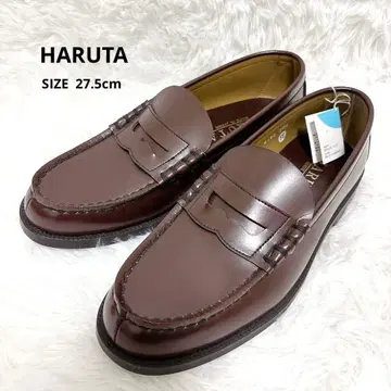 미사용 새상품 HARUTA 로퍼 27.5cm 3E 브라운 일본제